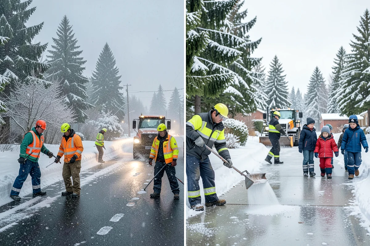Acreage Snow Removal in Fircrest, Pierce County, WA - We tour the property and rank access routes by priority
