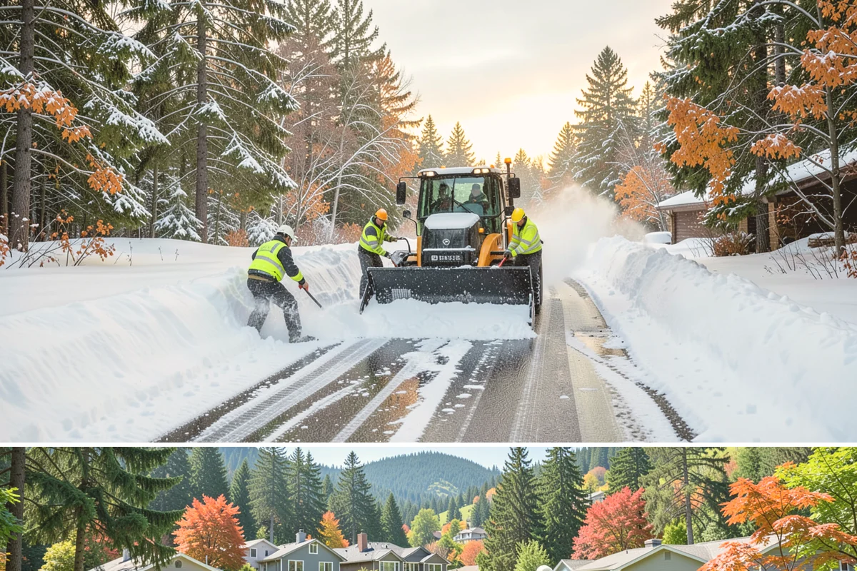 Acreage Snow Removal in Fircrest, Pierce County, WA - Large parcels benefit from a prioritized plan set before winter, activated whenever accumulating snow reaches the property's...