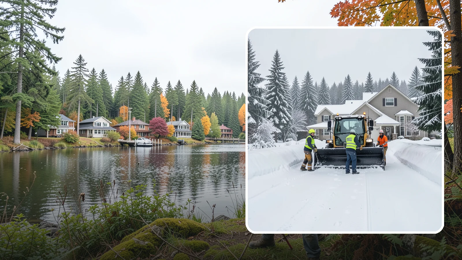 Acreage Snow Removal in La Conner, Skagit County, WA - We clear driveways, ring roads, and equipment access across large-acreage Western Washington properties and hobby farms.