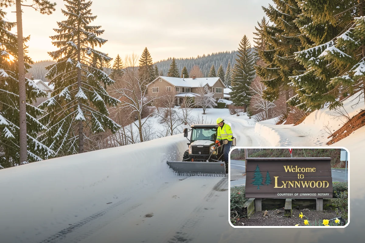 Acreage Snow Removal in Lynnwood, Snohomish County, WA - Covers driveways, ring roads, and multiple structures