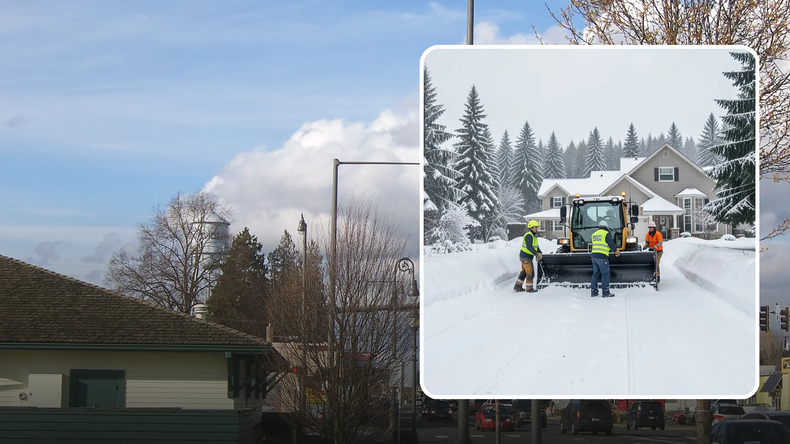Acreage Snow Removal in Marysville, Snohomish County, WA - We clear driveways, ring roads, and equipment access across large-acreage Western Washington properties and hobby farms.
