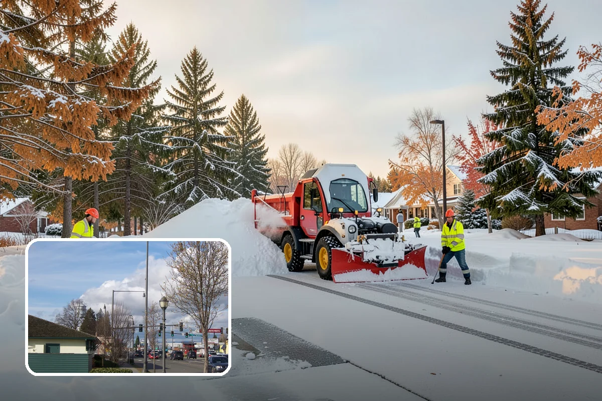 Acreage Snow Removal in Marysville, Snohomish County, WA - Covers driveways, ring roads, and multiple structures