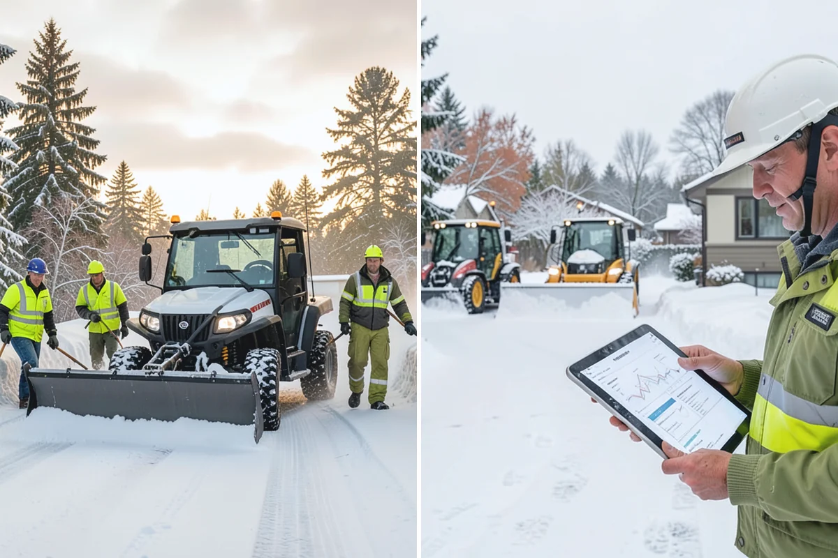 Acreage Snow Removal in Medina, King County, WA - We tour the property and rank access routes by priority