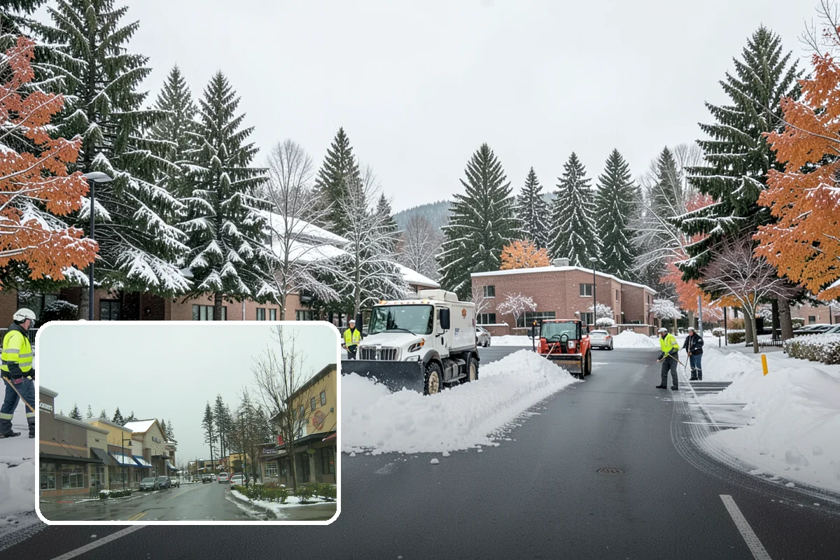 Acreage Snow Removal in Mill Creek, Snohomish County, WA - Covers driveways, ring roads, and multiple structures