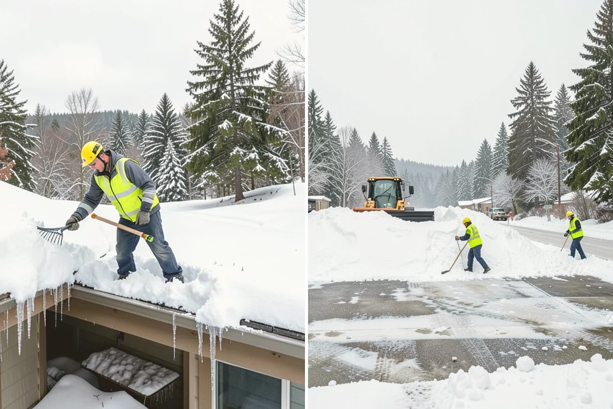 Acreage Snow Removal in Milton, King County, WA - We tour the property and rank access routes by priority