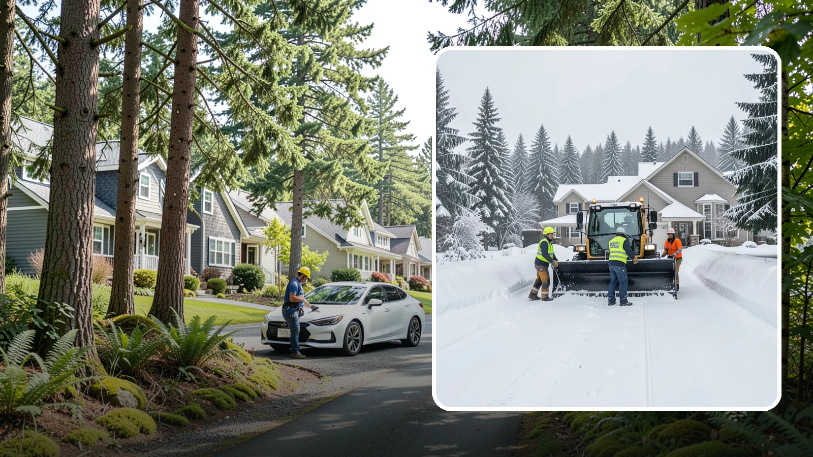 Acreage Snow Removal in Normandy Park, King County, WA - We clear driveways, ring roads, and equipment access across large-acreage Western Washington properties and hobby farms.