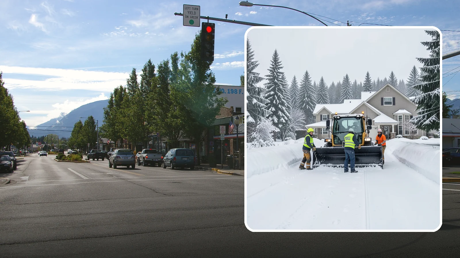 Acreage Snow Removal in North Bend, King County, WA - We clear driveways, ring roads, and equipment access across large-acreage Western Washington properties and hobby farms.