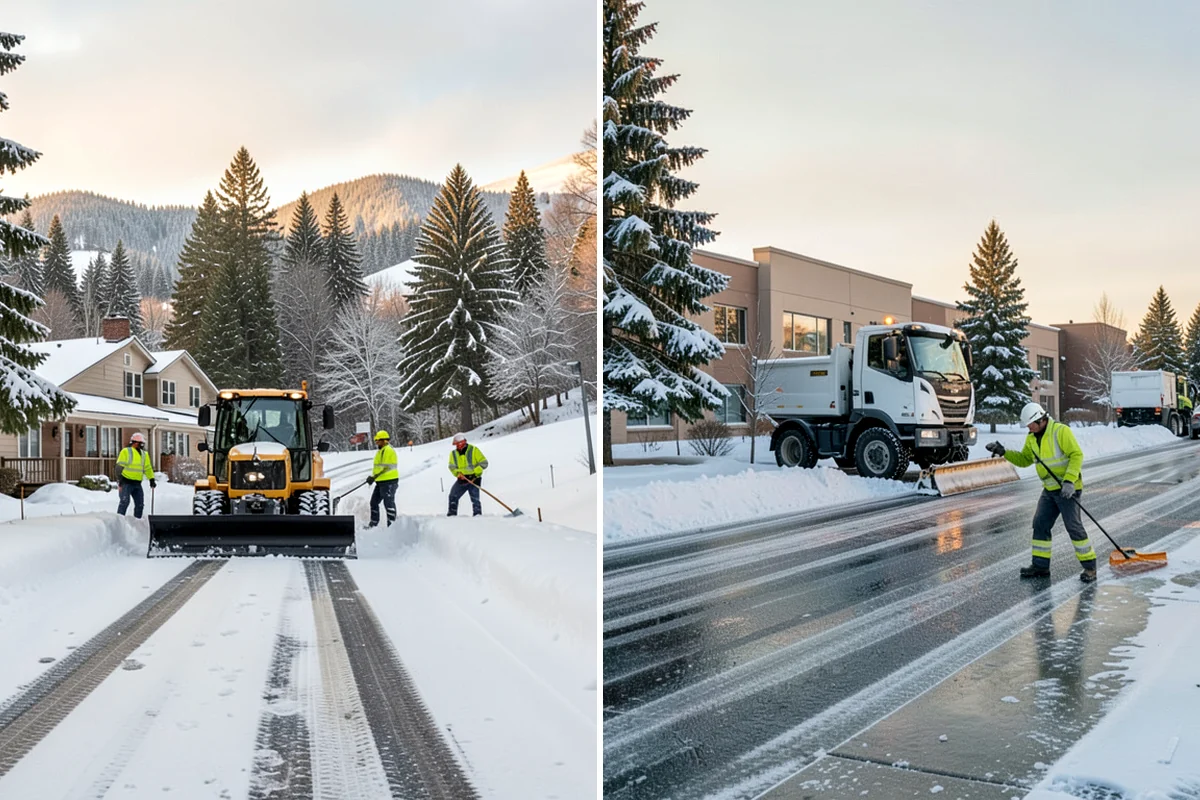 Acreage Snow Removal in Pacific, King County, WA - We tour the property and rank access routes by priority