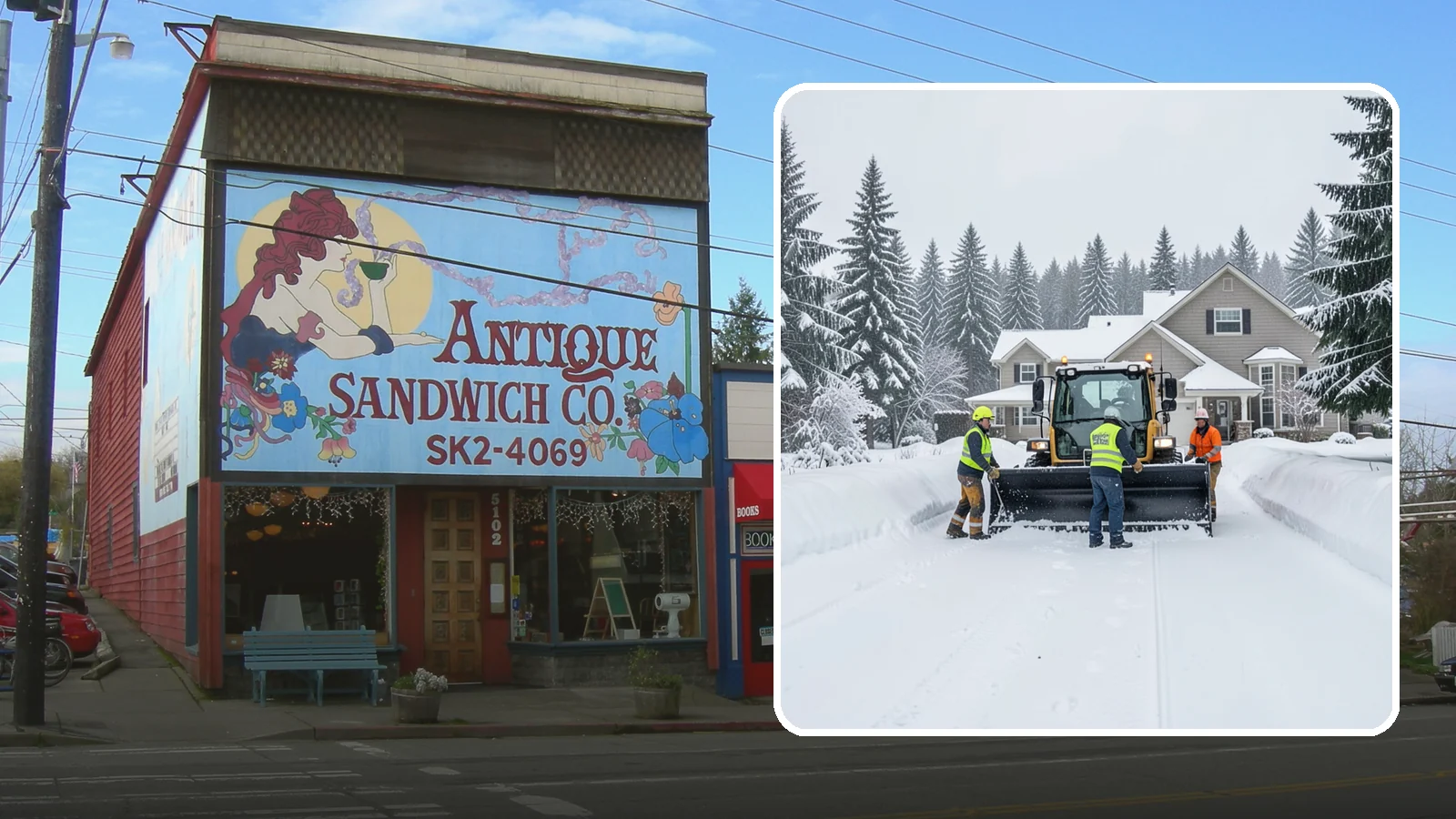 Acreage Snow Removal in Ruston, Pierce County, WA - We clear driveways, ring roads, and equipment access across large-acreage Western Washington properties and hobby farms.