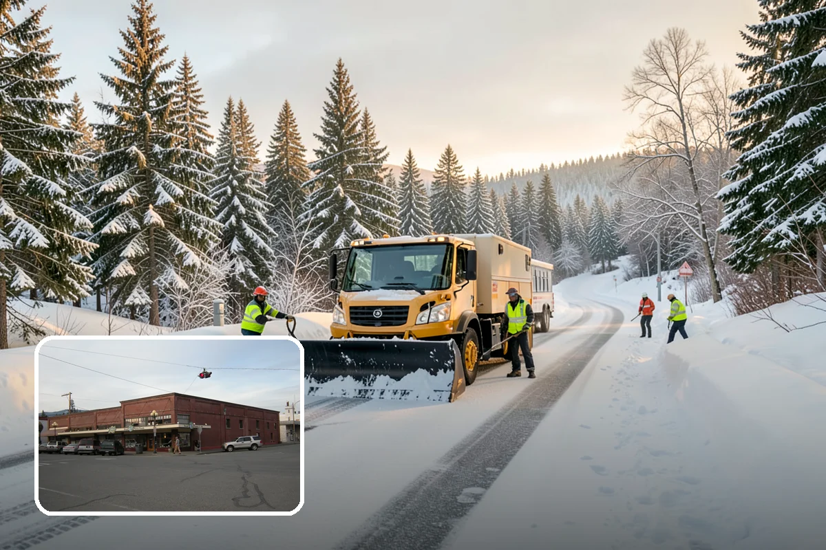 Acreage Snow Removal in Sedro-Woolley, Skagit County, WA - Covers driveways, ring roads, and multiple structures