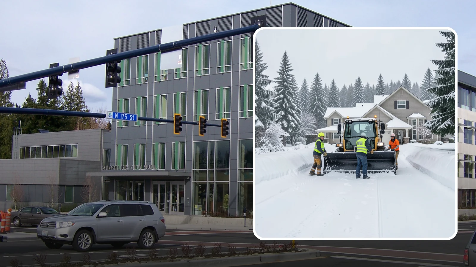 Acreage Snow Removal in Shoreline, King County, WA - We clear driveways, ring roads, and equipment access across large-acreage Western Washington properties and hobby farms.