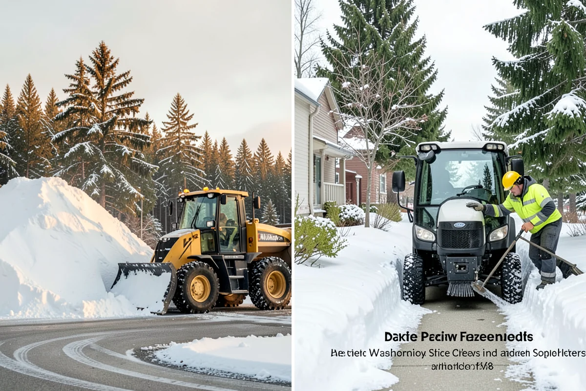Acreage Snow Removal in Shoreline, King County, WA - We tour the property and rank access routes by priority