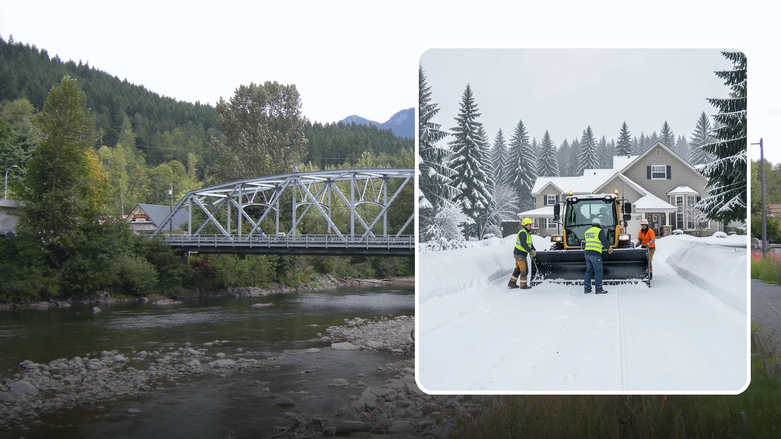 Acreage Snow Removal in Skykomish, King County, WA - We clear driveways, ring roads, and equipment access across large-acreage Western Washington properties and hobby farms.