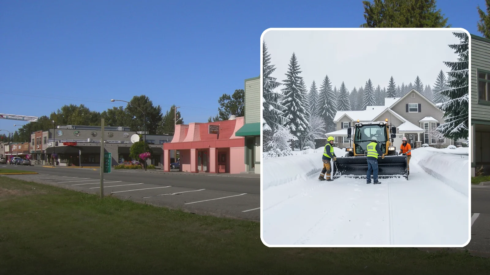 Acreage Snow Removal in Snoqualmie, King County, WA - We clear driveways, ring roads, and equipment access across large-acreage Western Washington properties and hobby farms.