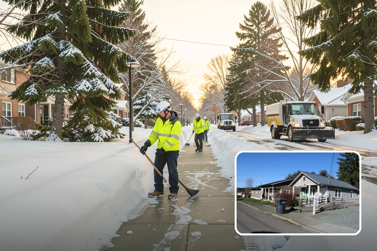 Acreage Snow Removal in South Prairie, Pierce County, WA - Covers driveways, ring roads, and multiple structures