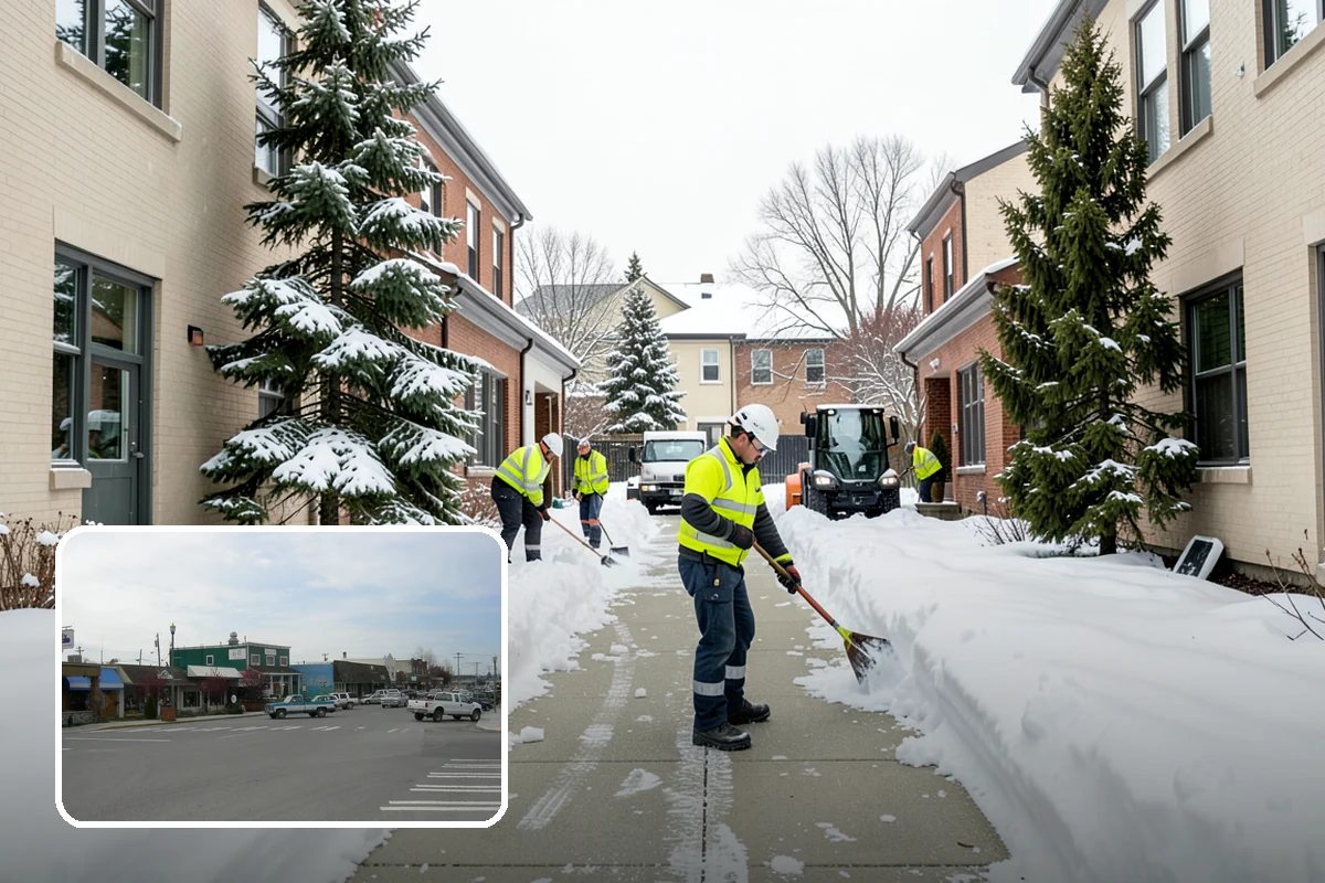 Acreage Snow Removal in Stanwood, Snohomish County, WA - Covers driveways, ring roads, and multiple structures