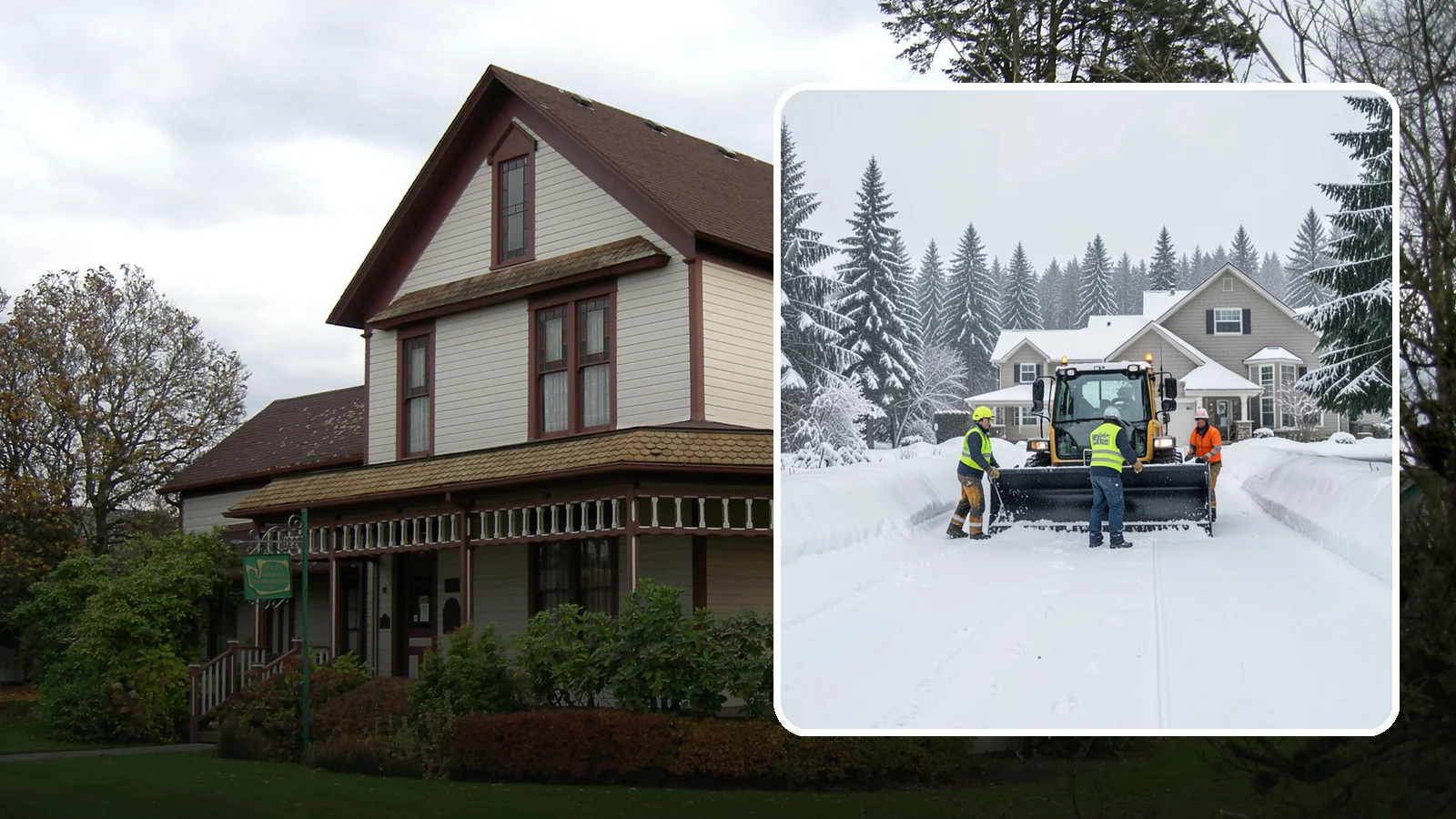 Acreage Snow Removal in Sumner, Pierce County, WA - We clear driveways, ring roads, and equipment access across large-acreage Western Washington properties and hobby farms.