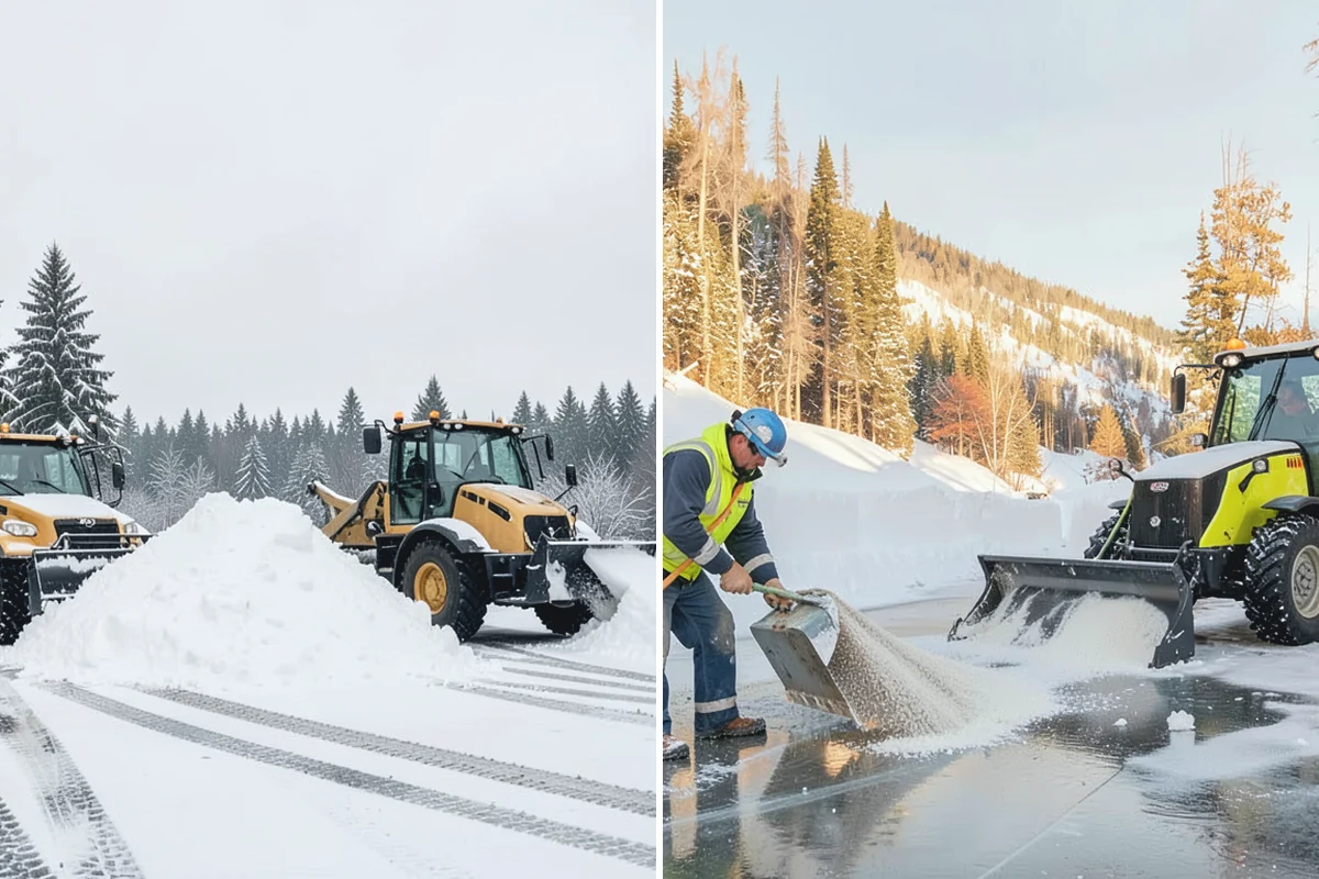 Acreage Snow Removal in Wilkeson, Pierce County, WA - We tour the property and rank access routes by priority