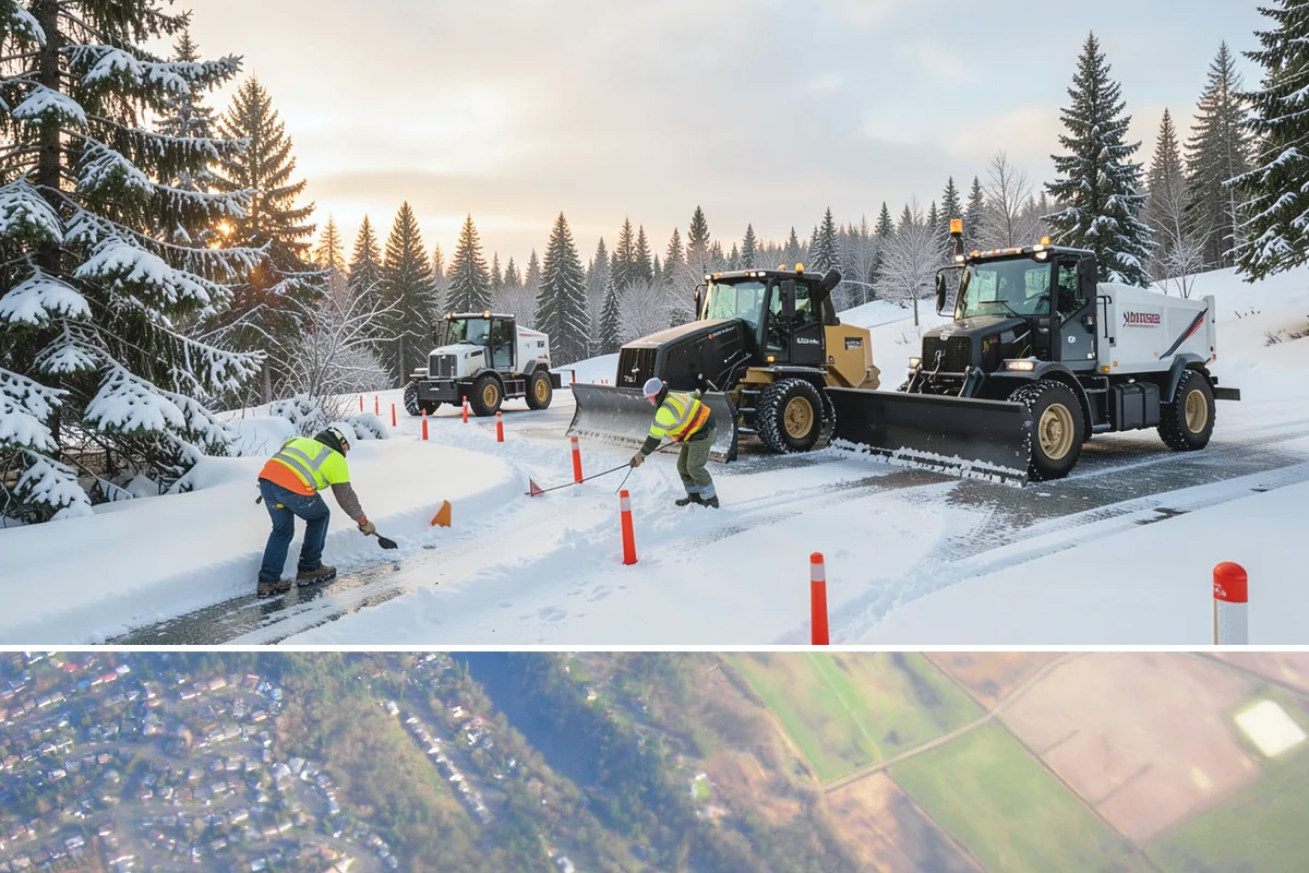 ADA Access Clearing in Algona, King County, WA - Prioritized before opening hours after every snow event throughout our November-to-March winter.