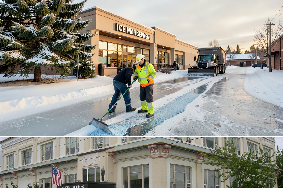 ADA Access Clearing in Anacortes, Skagit County, WA - Prioritized before opening hours after every snow event throughout our November-to-March winter.
