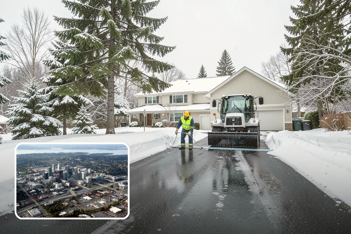 ADA Access Clearing in Bellevue, King County, WA - Maintains ADA compliance through every storm