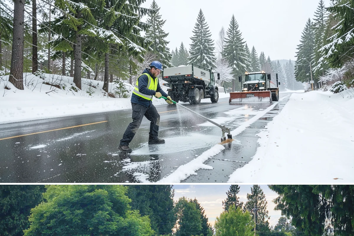 ADA Access Clearing in Bonney Lake, Pierce County, WA - Prioritized before opening hours after every snow event throughout our November-to-March winter.