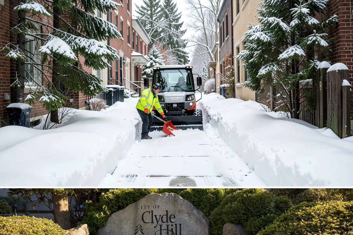 ADA Access Clearing in Clyde Hill, King County, WA - Prioritized before opening hours after every snow event throughout our November-to-March winter.
