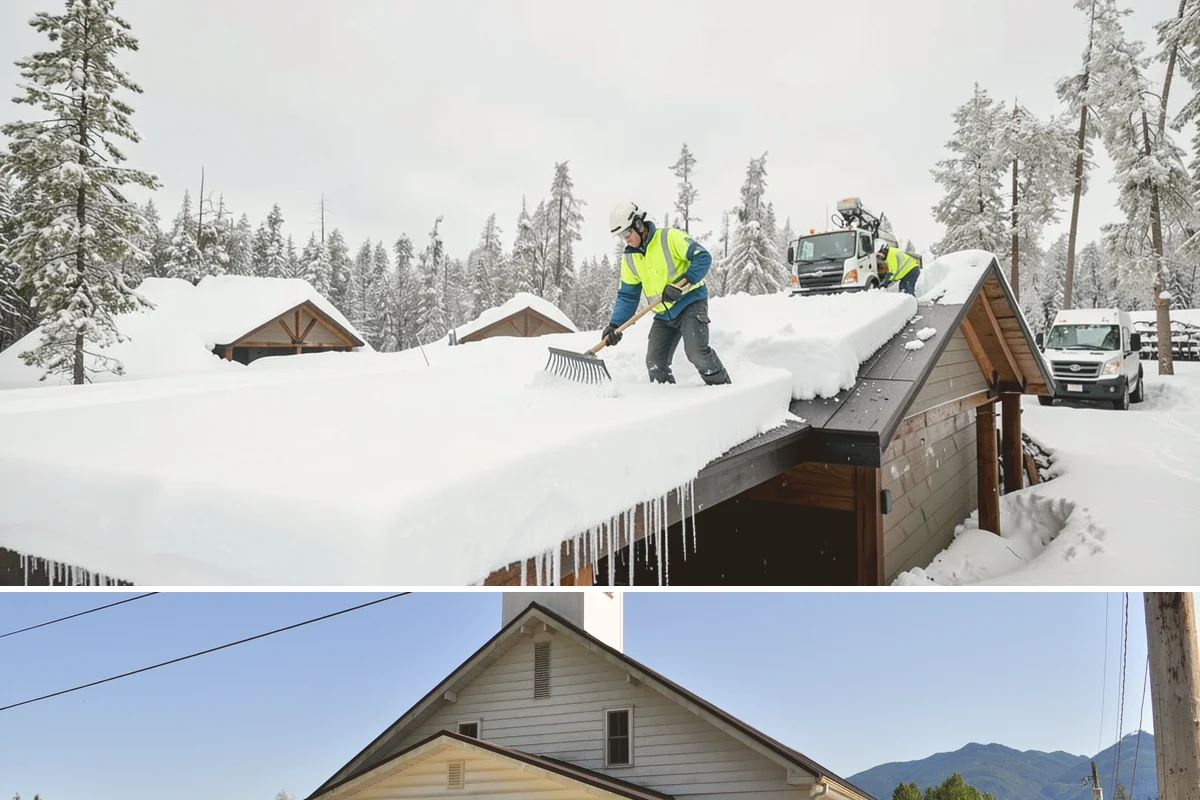 ADA Access Clearing in Concrete, Skagit County, WA - Prioritized before opening hours after every snow event throughout our November-to-March winter.