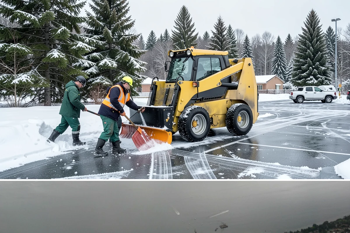 ADA Access Clearing in Des Moines, King County, WA - Prioritized before opening hours after every snow event throughout our November-to-March winter.