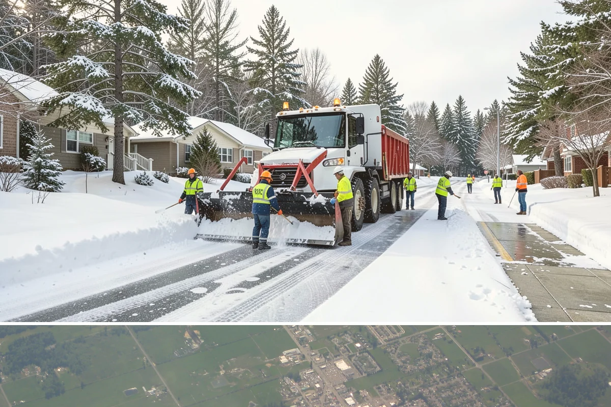 ADA Access Clearing in Enumclaw, King County, WA - Prioritized before opening hours after every snow event throughout our November-to-March winter.
