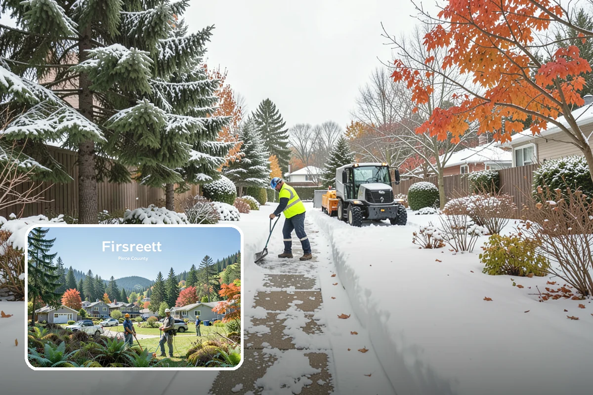 ADA Access Clearing in Fircrest, Pierce County, WA - Maintains ADA compliance through every storm