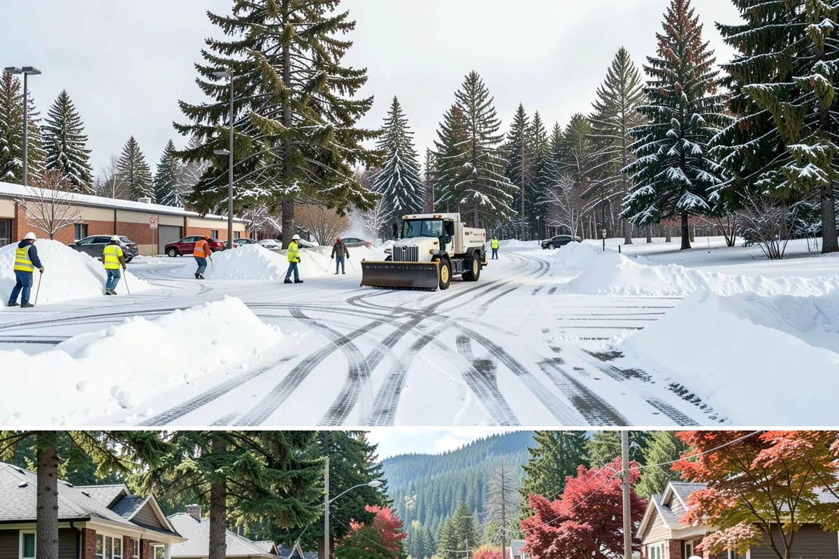 ADA Access Clearing in Hunts Point, King County, WA - Prioritized before opening hours after every snow event throughout our November-to-March winter.