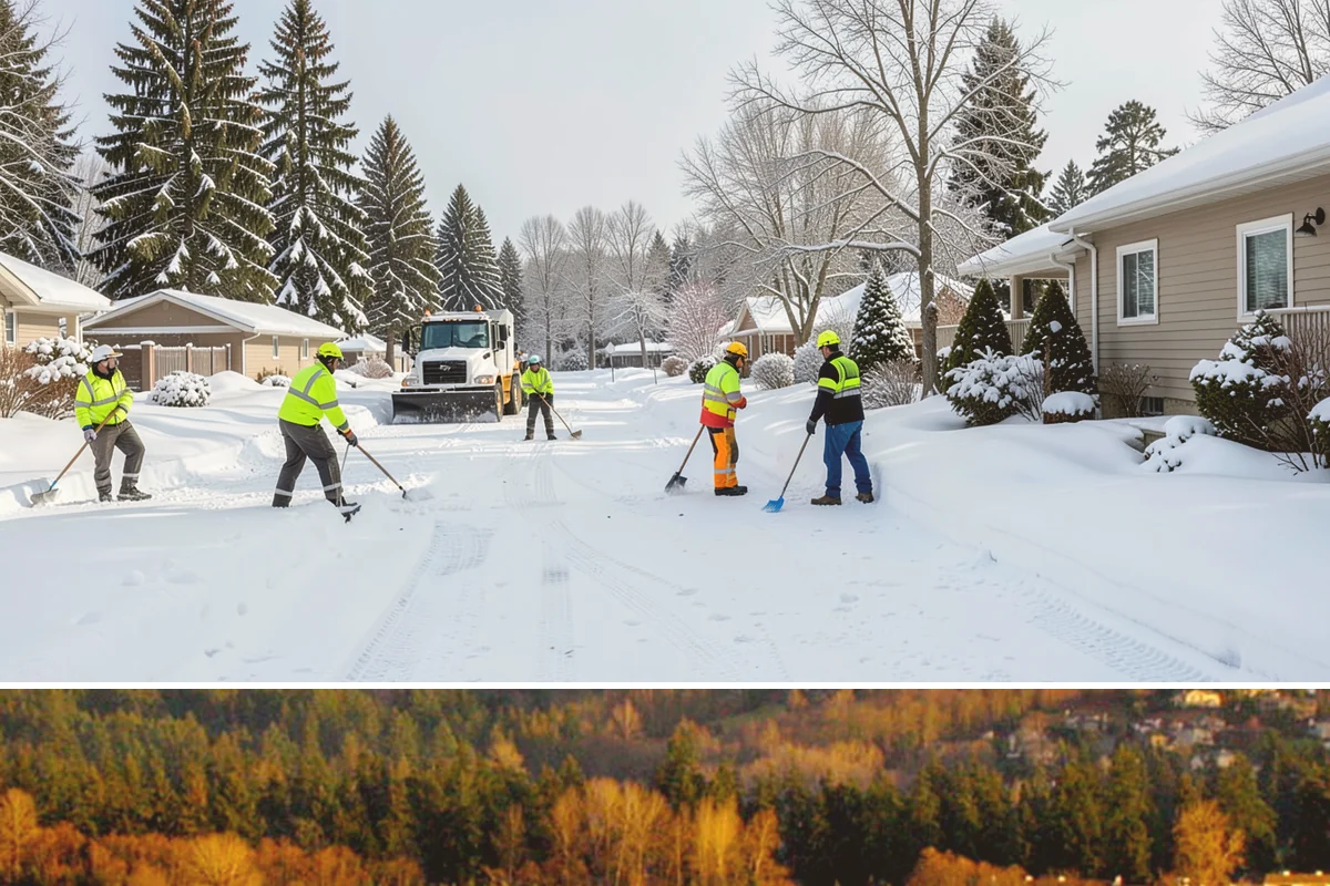 ADA Access Clearing in Kenmore, King County, WA - Prioritized before opening hours after every snow event throughout our November-to-March winter.