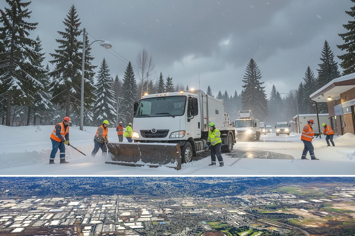 ADA Access Clearing in Kent, King County, WA - Prioritized before opening hours after every snow event throughout our November-to-March winter.
