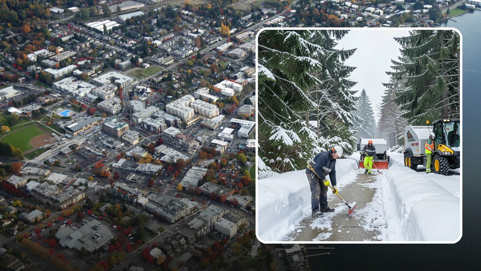 ADA Access Clearing in Kirkland, King County, WA - We clear ADA-designated access points across your Western Washington property to keep them compliant and safe all winter.