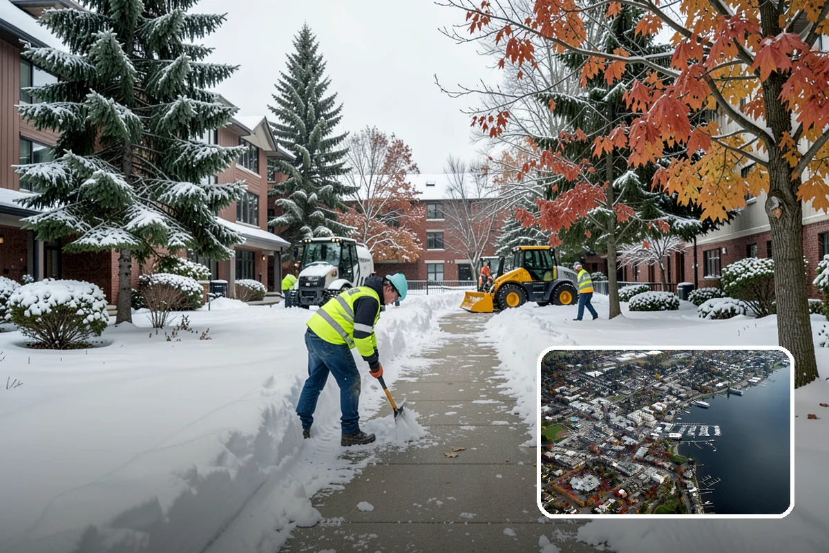 ADA Access Clearing in Kirkland, King County, WA - Maintains ADA compliance through every storm