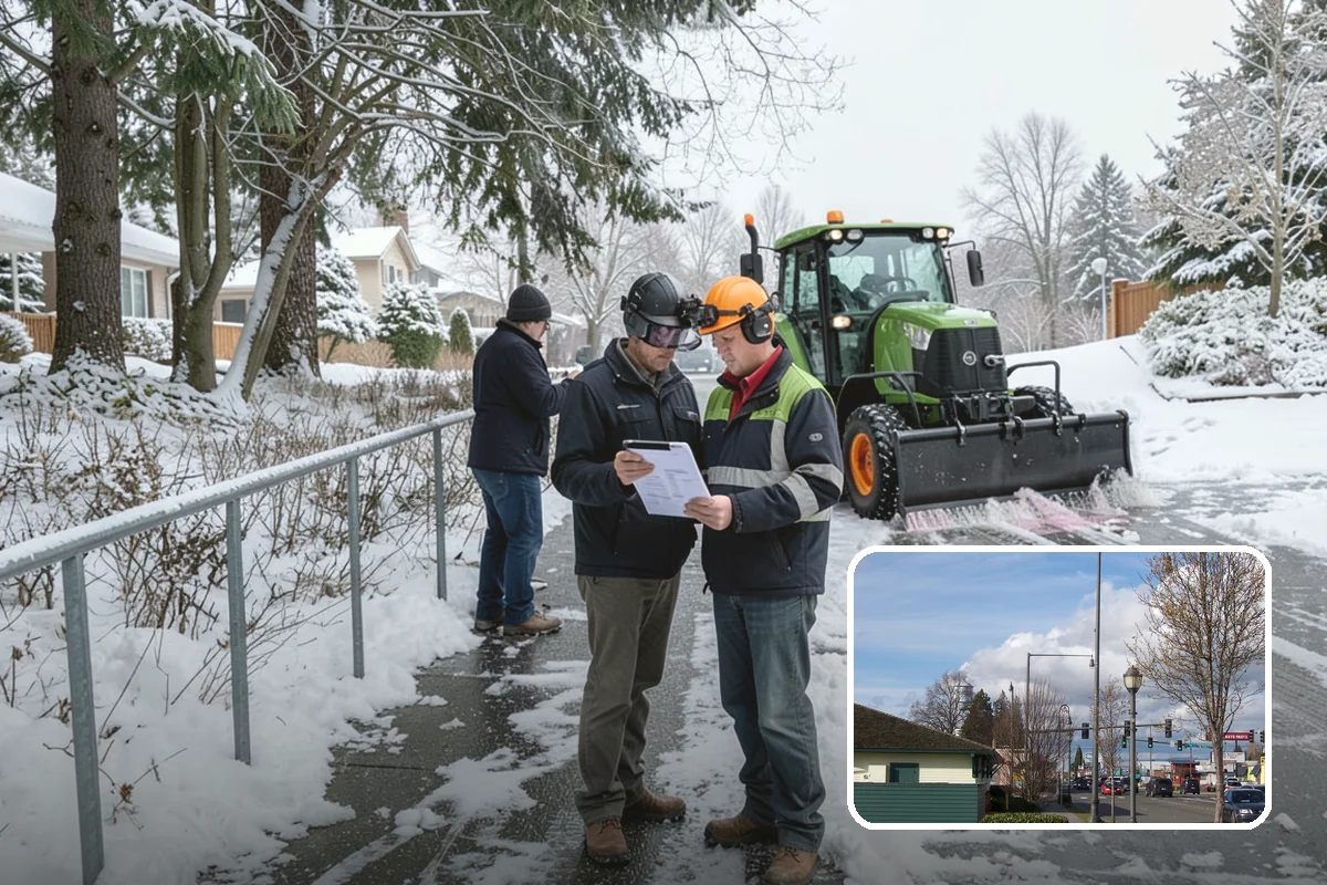 ADA Access Clearing in Marysville, Snohomish County, WA - Maintains ADA compliance through every storm