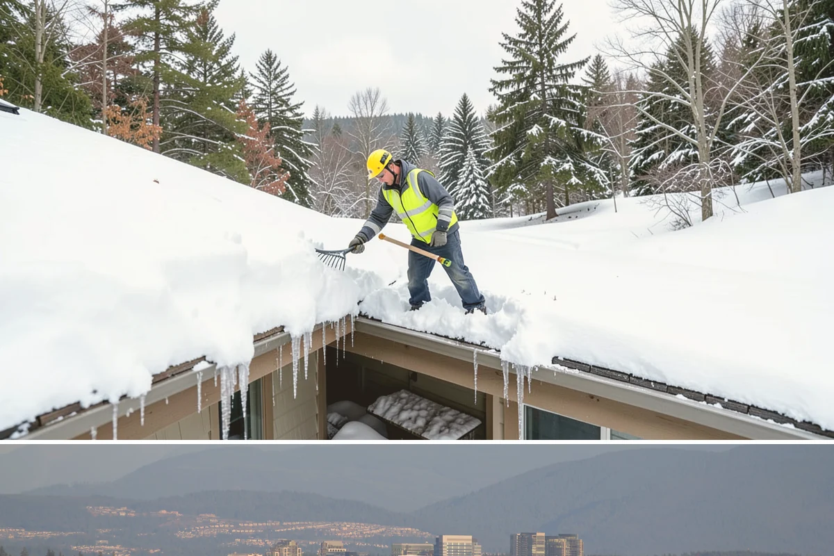 ADA Access Clearing in Medina, King County, WA - Prioritized before opening hours after every snow event throughout our November-to-March winter.