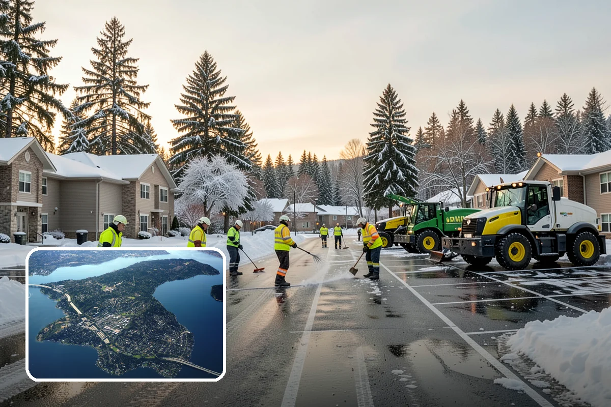 ADA Access Clearing in Mercer Island, King County, WA - Maintains ADA compliance through every storm
