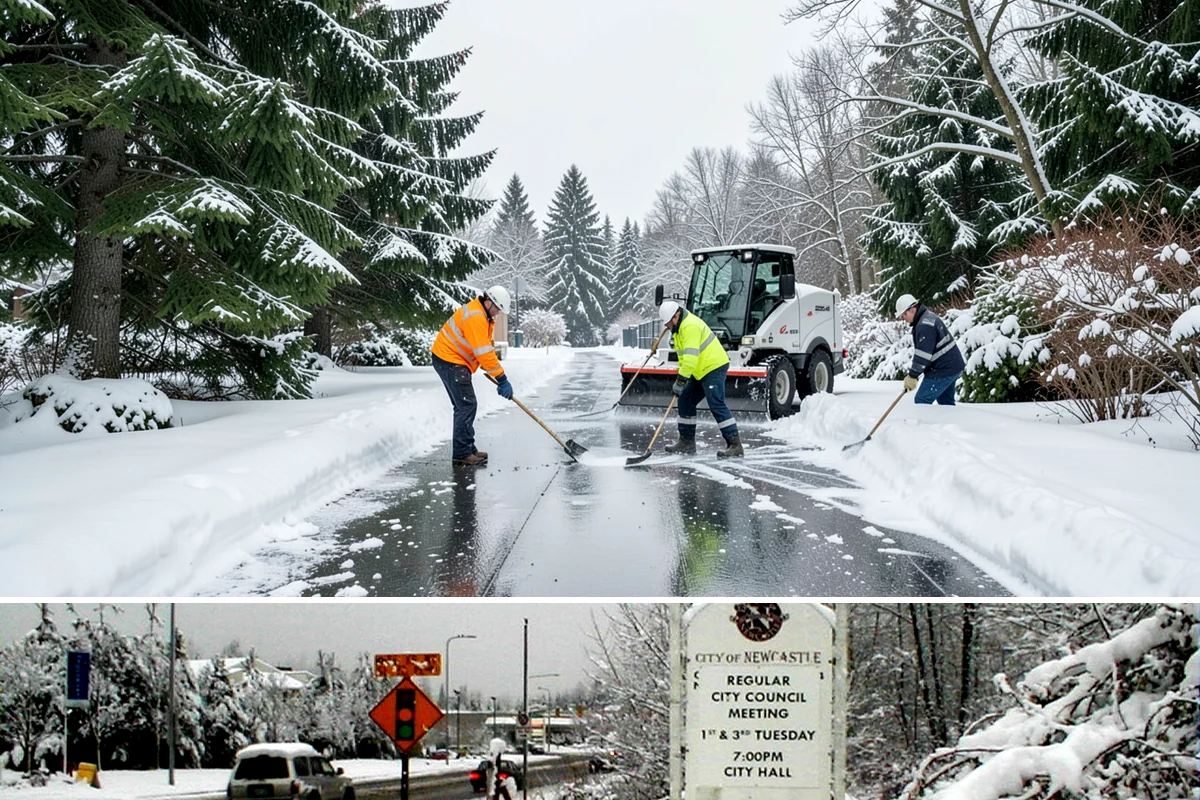 ADA Access Clearing in Newcastle, King County, WA - Prioritized before opening hours after every snow event throughout our November-to-March winter.