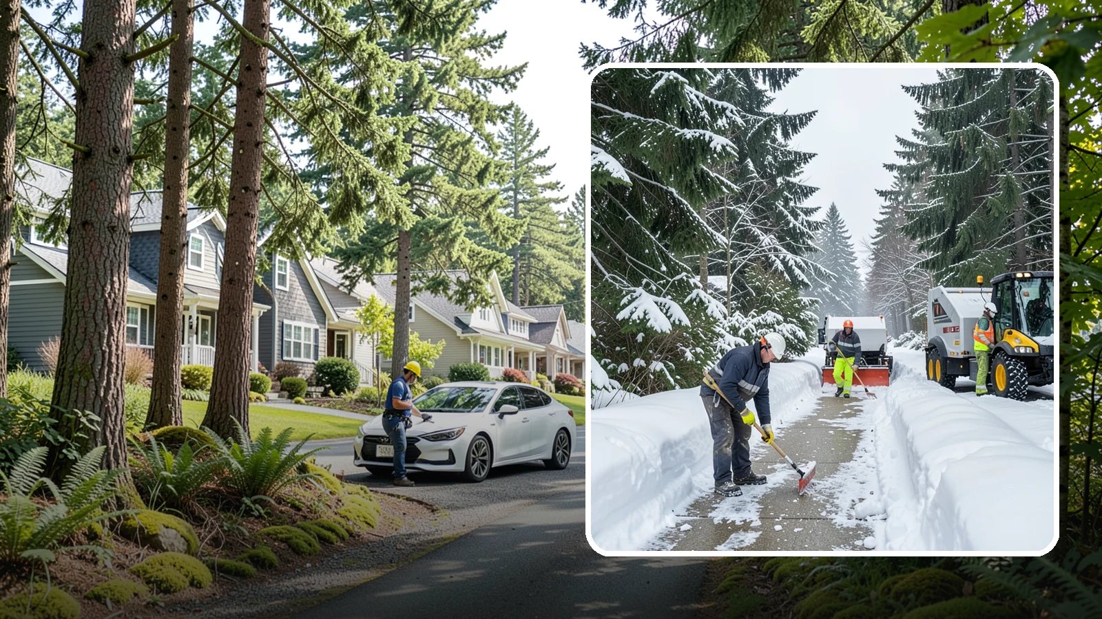 ADA Access Clearing in Normandy Park, King County, WA - We clear ADA-designated access points across your Western Washington property to keep them compliant and safe all winter.