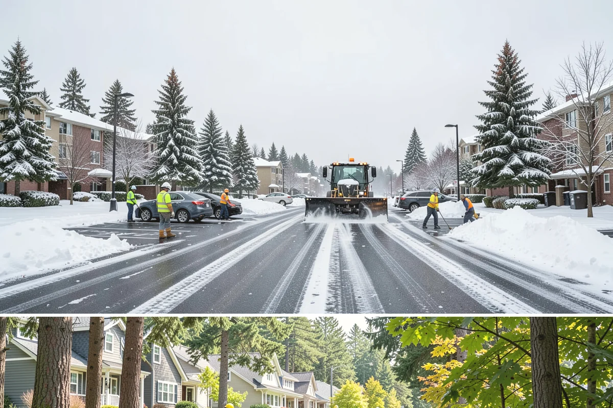 ADA Access Clearing in Normandy Park, King County, WA - Prioritized before opening hours after every snow event throughout our November-to-March winter.