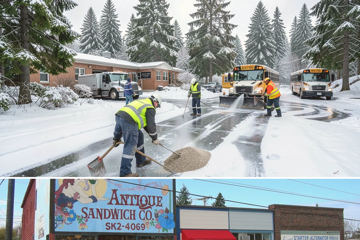 ADA Access Clearing in Ruston, Pierce County, WA - Prioritized before opening hours after every snow event throughout our November-to-March winter.