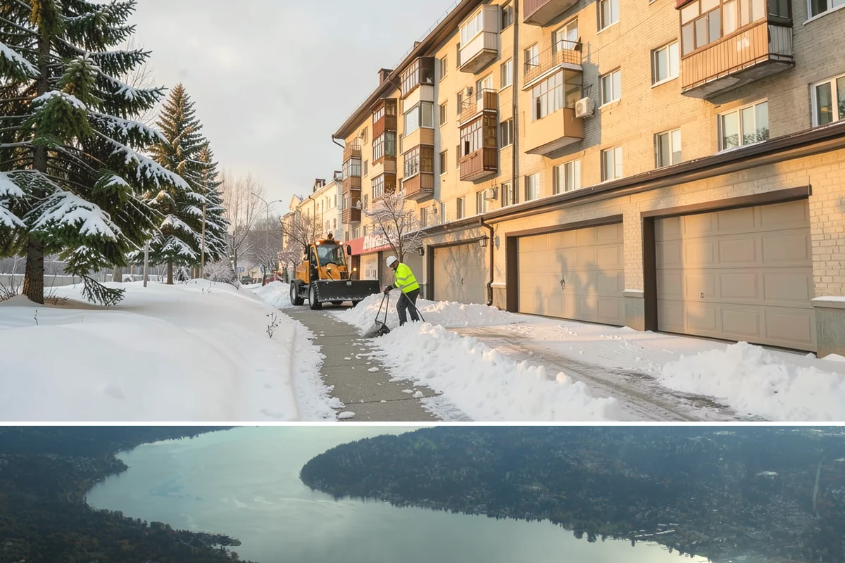 ADA Access Clearing in Sammamish, King County, WA - Prioritized before opening hours after every snow event throughout our November-to-March winter.