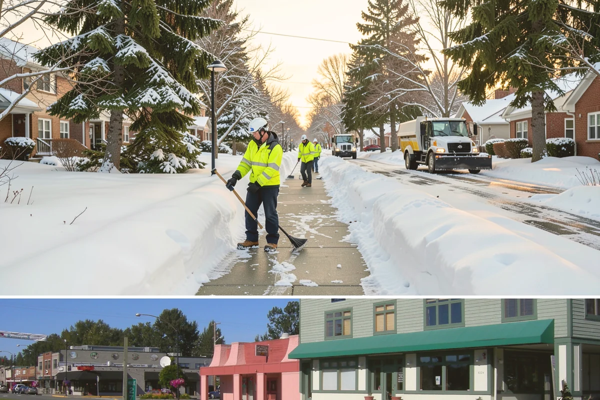 ADA Access Clearing in Snoqualmie, King County, WA - Prioritized before opening hours after every snow event throughout our November-to-March winter.