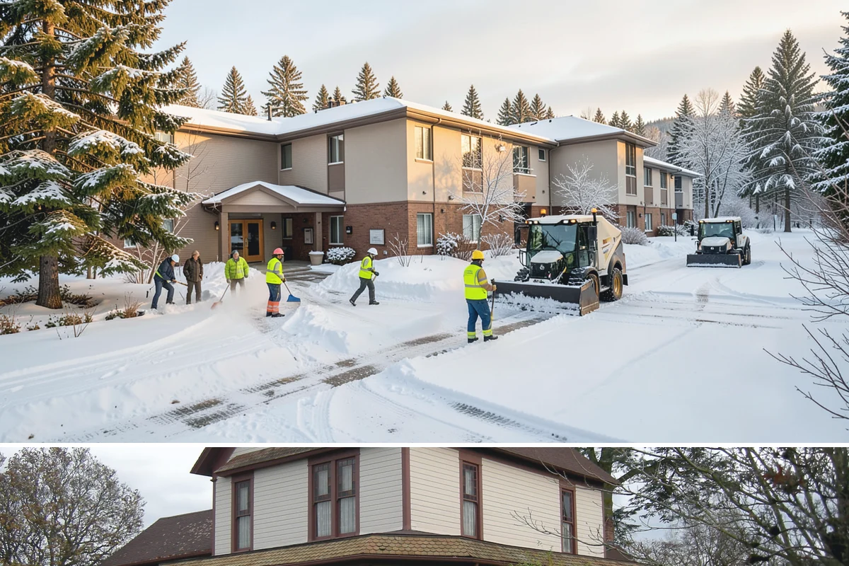 ADA Access Clearing in Sumner, Pierce County, WA - Prioritized before opening hours after every snow event throughout our November-to-March winter.