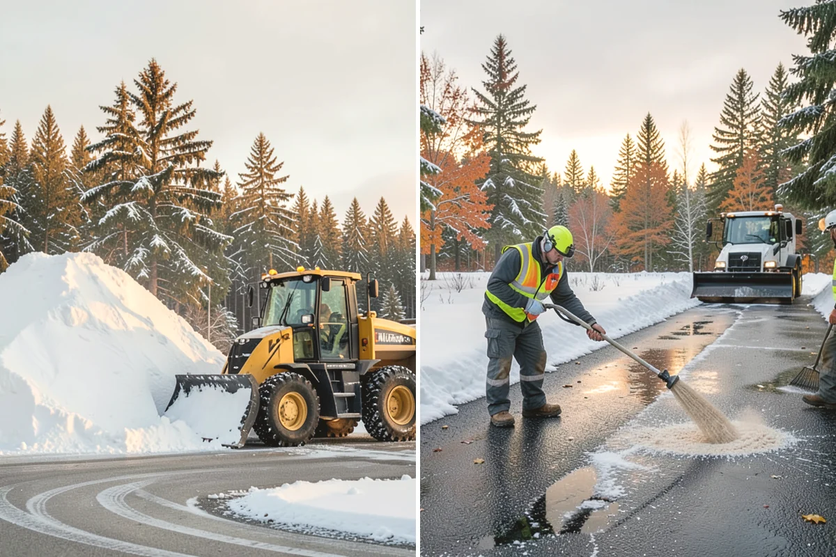 ADA Sidewalk Clearing in Anacortes, Skagit County, WA - We identify curb ramps and accessible routes