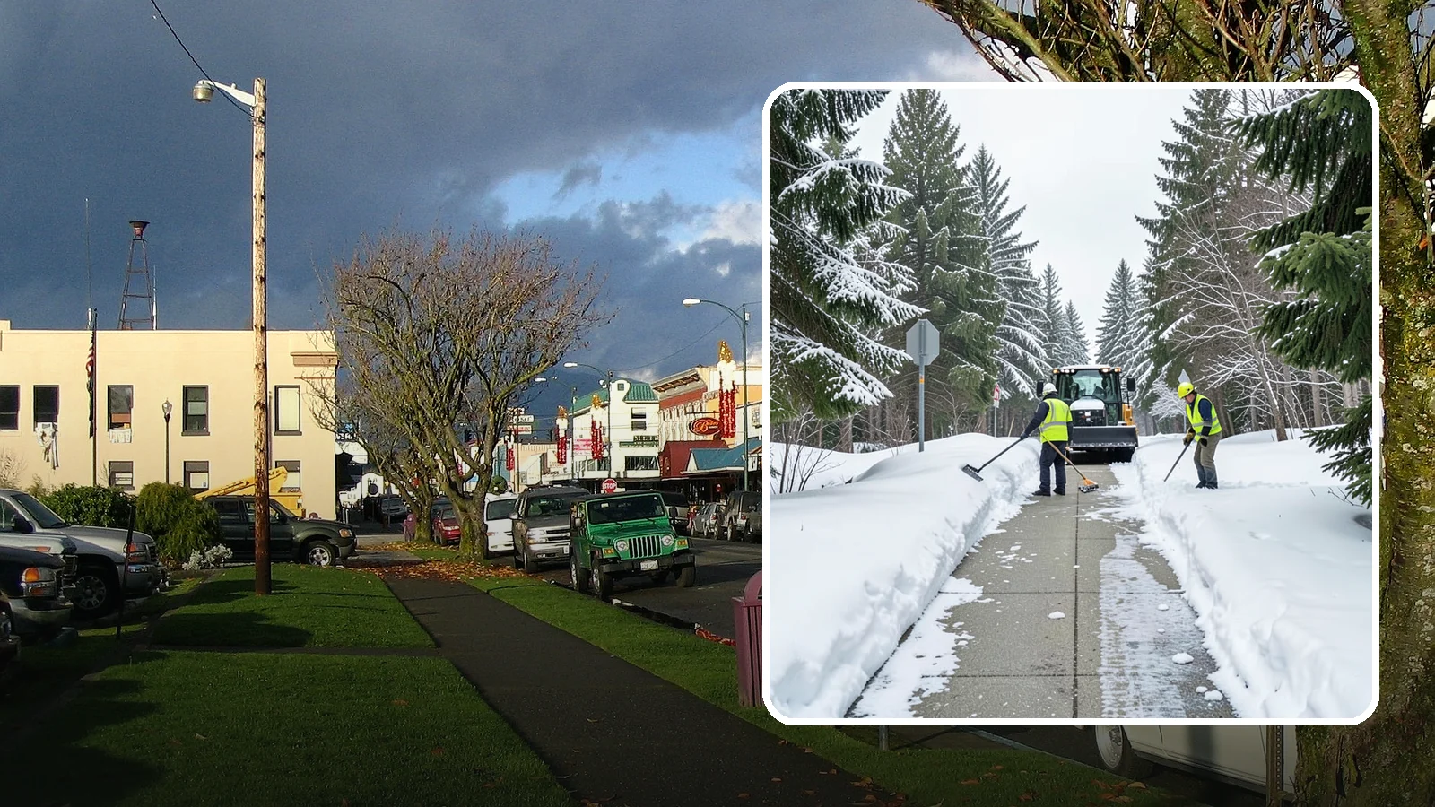ADA Sidewalk Clearing in Arlington, Snohomish County, WA - We clear sidewalks to ADA standards so ramps, routes, and access points stay usable in winter.
