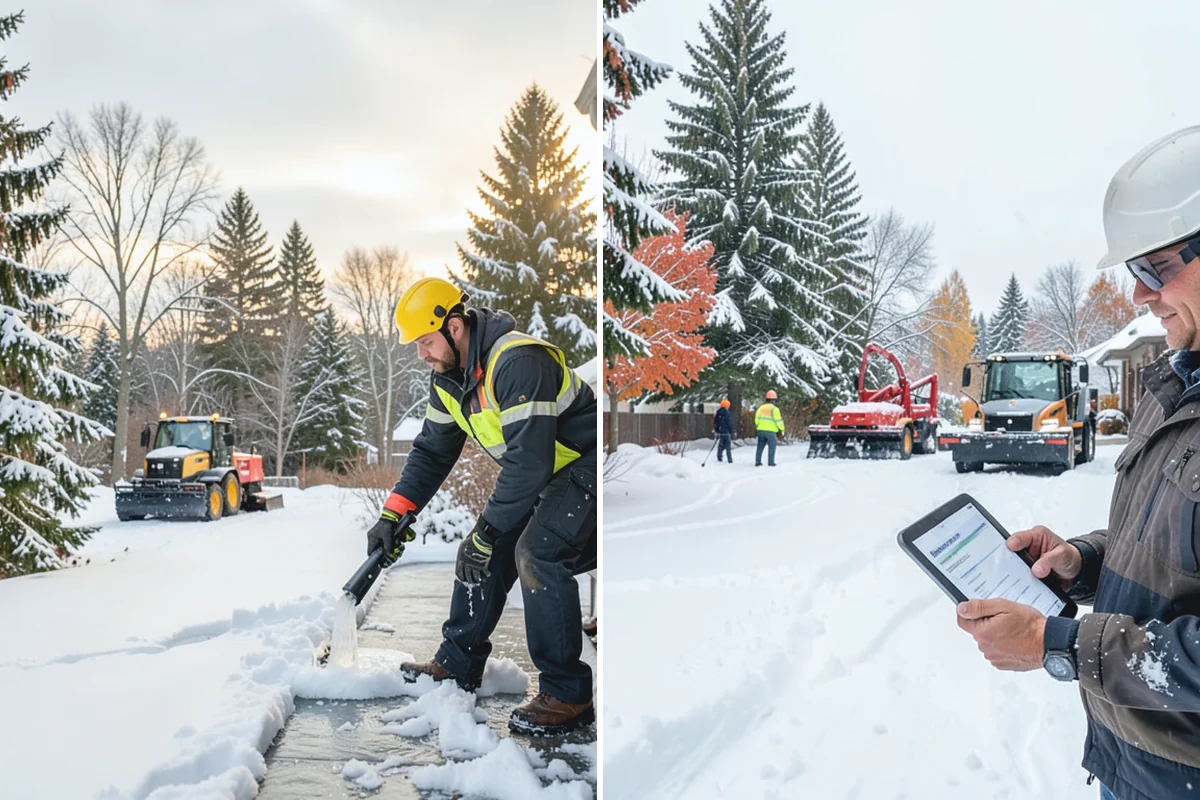 ADA Sidewalk Clearing in Auburn, King County, WA - We identify curb ramps and accessible routes