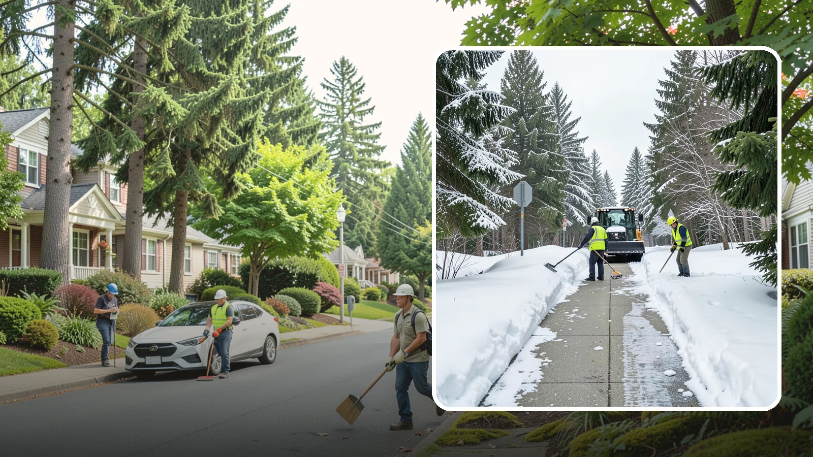 ADA Sidewalk Clearing in Beaux Arts Village, King County, WA - We clear sidewalks to ADA standards so ramps, routes, and access points stay usable in winter.
